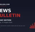 Mwakilishi News Bulletin - Midday Edition, Monday 31 August 2026